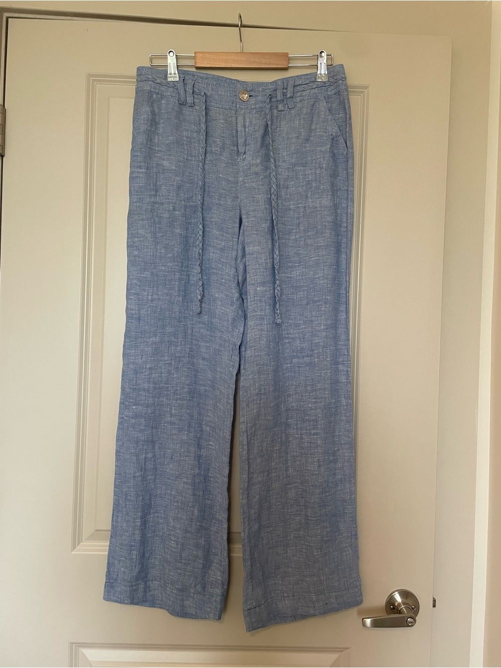 INC International Concepts Blue 100% Linen Pants